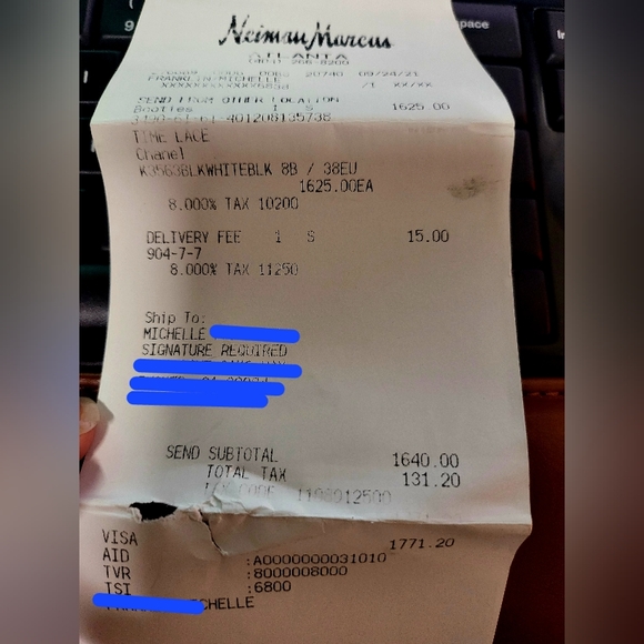 CHANEL TimeLace 38 Black Leather 30MM TIMELACE LACE UP - Picture 4 of 5